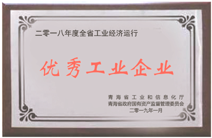 2018年度全省工業(yè)經(jīng)濟(jì)運(yùn)行優(yōu)秀工業(yè)企業(yè)